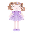 Bild in Galerie-Betrachter laden, Gloveleya 16 - inch Personalized Plush Dolls Curly Love Heart Princess Dolls - Purple - Gloveleya Official
