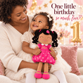 Load image into Gallery viewer, Gloveleya 16-inch Personalized Plush Dolls Curly Love Heart Princess Dolls - Rose - Gloveleya Official
