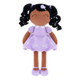 Load image into Gallery viewer, Gloveleya 16 - inch Personalized Plush Dolls Curly Love Heart Princess Dolls - Tanned Purple - Gloveleya Official
