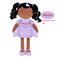 Load image into Gallery viewer, Gloveleya 16 - inch Personalized Plush Dolls Curly Love Heart Princess Dolls - Tanned Purple - Gloveleya Official
