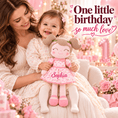 Cargar la imagen en la vista de la galería, Gloveleya 16-Inch Personalized Spring Cherry Girl Doll – Pink - Gloveleya Official
