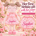 Cargar la imagen en la vista de la galería, Gloveleya 16-Inch Personalized Spring Cherry Girl Doll – Pink - Gloveleya Official
