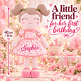 Cargar la imagen en la vista de la galería, Gloveleya 16-Inch Personalized Spring Cherry Girl Doll – Pink - Gloveleya Official

