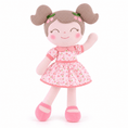 Cargar la imagen en la vista de la galería, Gloveleya 16-Inch Personalized Spring Cherry Girl Doll – Pink - Gloveleya Official

