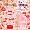 Load image into Gallery viewer, Gloveleya 16-Inch Personalized Spring Cherry Girl Doll – Red - Gloveleya Official
