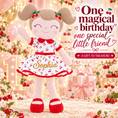 Load image into Gallery viewer, Gloveleya 16-Inch Personalized Spring Cherry Girl Doll – Red - Gloveleya Official
