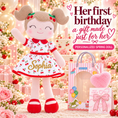 Load image into Gallery viewer, Gloveleya 16-Inch Personalized Spring Cherry Girl Doll – Red - Gloveleya Official
