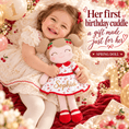 Load image into Gallery viewer, Gloveleya 16-Inch Personalized Spring Cherry Girl Doll – Red - Gloveleya Official
