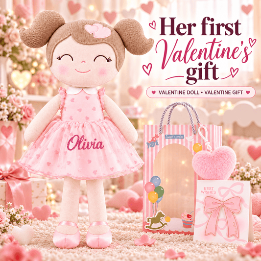 Gloveleya 16-Inch Personalized Valentine Princess Doll – Pink - Gloveleya Official