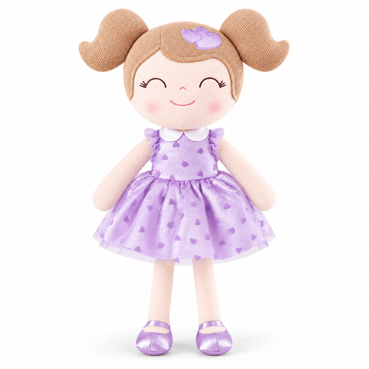 Gloveleya 16-Inch Personalized Valentine Princess Doll – Purple - Gloveleya Official