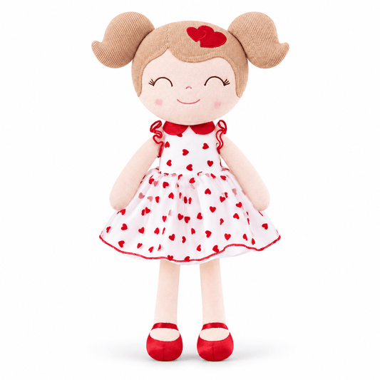 Gloveleya 16-Inch Personalized Valentine Princess Doll – Red - Gloveleya Official