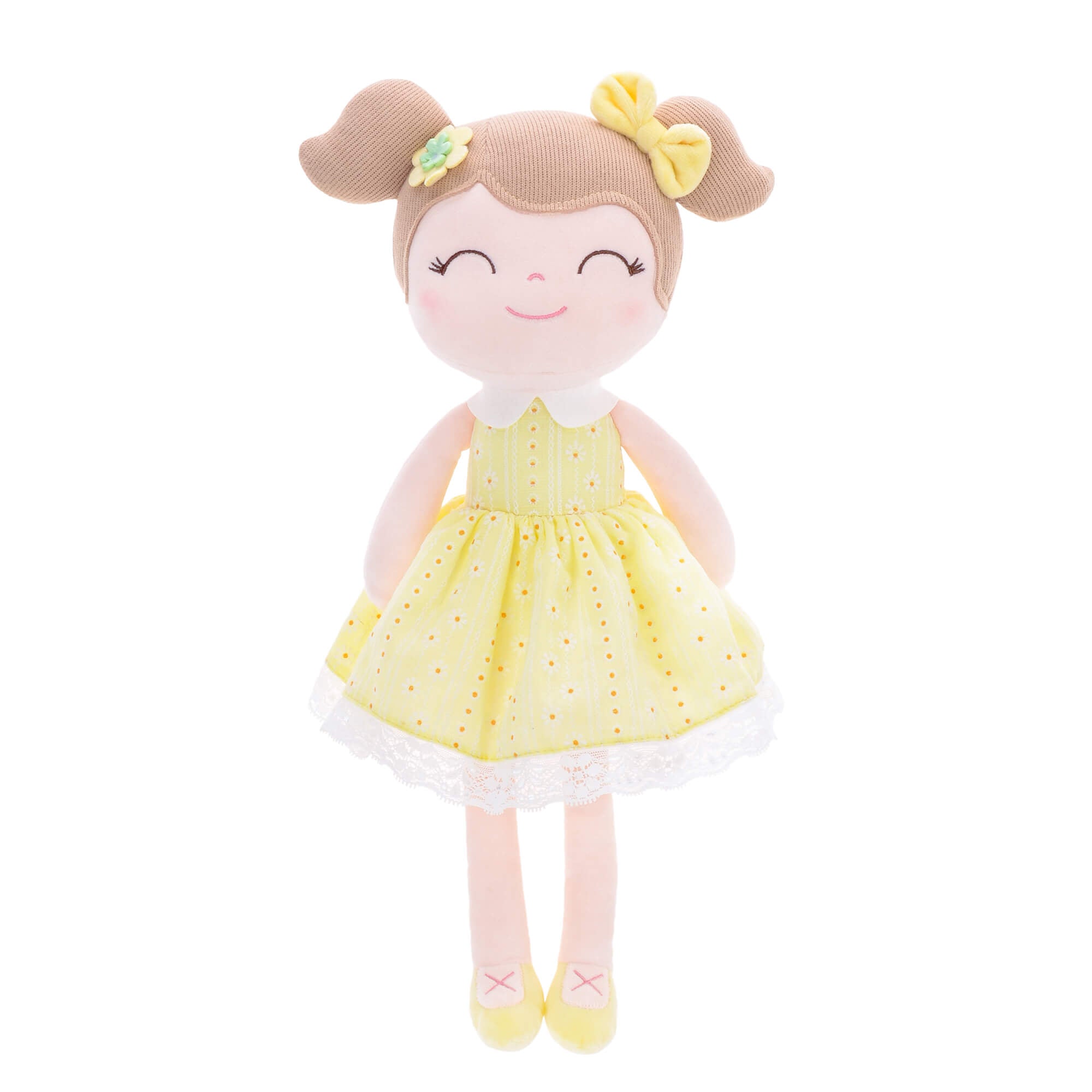 Gloveleya 16 - inch Spring Girl Doll Baby Girls Gifts Plush Toy Yellow - Gloveleya Official