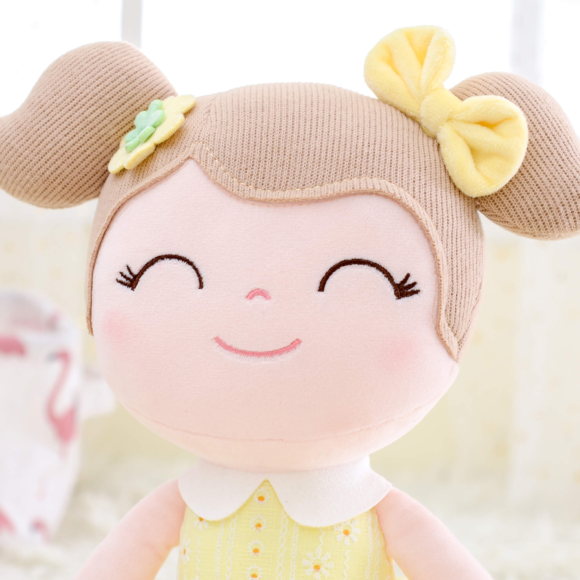 Gloveleya 16 - inch Spring Girl Doll Baby Girls Gifts Plush Toy Yellow - Gloveleya Official