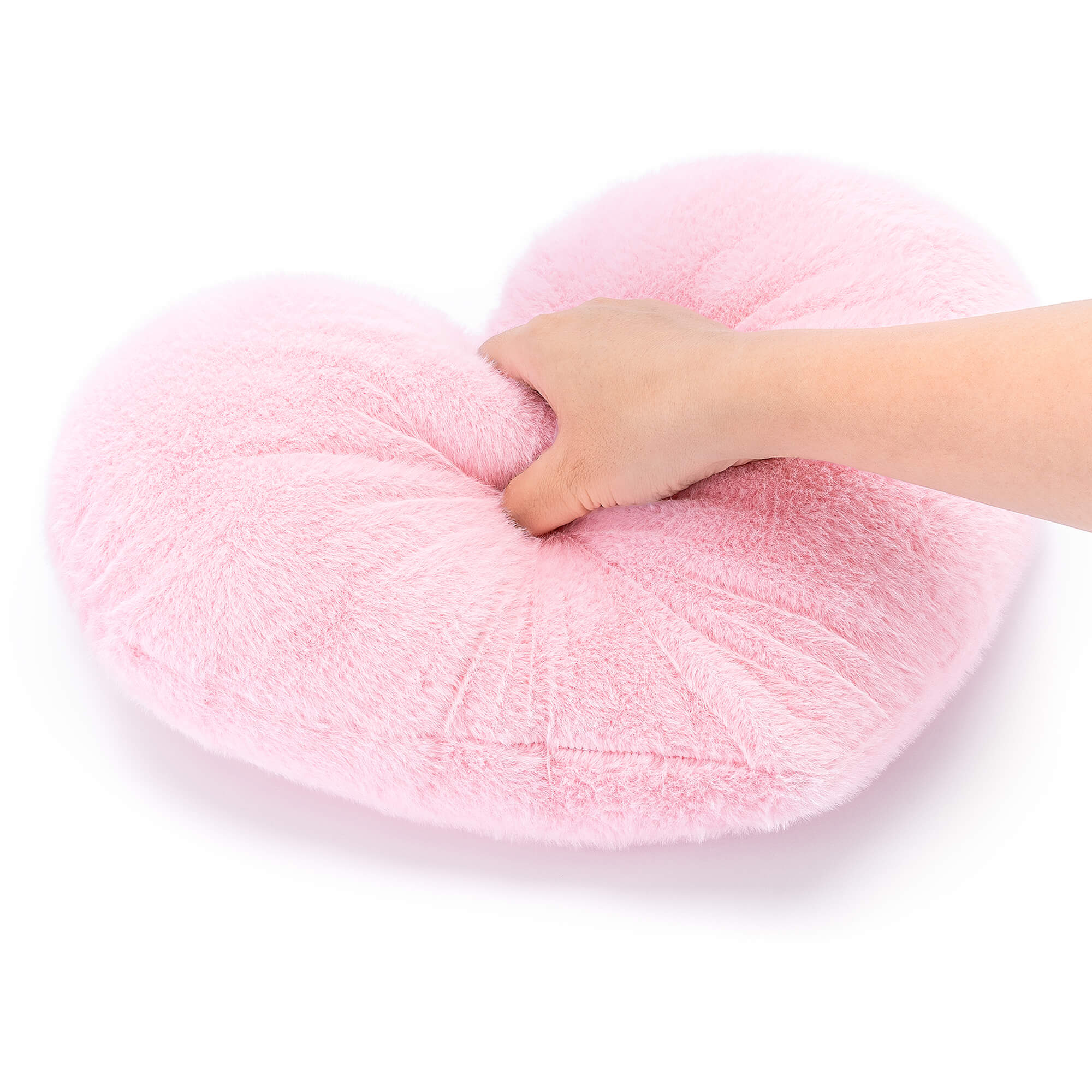 Gloveleya 17 - inch Fashion Mink Velvet Plush Toy Love Heart Kids Pillow Pink - Gloveleya Official