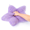 Load image into Gallery viewer, Gloveleya 20 - inch Plush Fashion Pillow Bronzing Stars Shaped Pillows Dark Purple - Gloveleya Official
