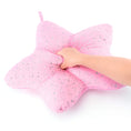 Load image into Gallery viewer, Gloveleya 20 - inch Plush Fashion Pillow Ironing Silver Heart Pattern Star Shaped Pillows Light Pink - Gloveleya Official
