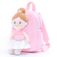 Cargar la imagen en la vista de la galería, Gloveleya 9 - inch Personalized Angel Girl Doll Backpack Pink - Gloveleya Official
