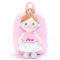 Cargar la imagen en la vista de la galería, Gloveleya 9 - inch Personalized Angel Girl Doll Backpack Pink - Gloveleya Official
