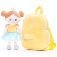 Cargar la imagen en la vista de la galería, Gloveleya 9 - inch Personalized Angel Girl Doll Backpack Yellow - Gloveleya Official
