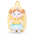 Cargar la imagen en la vista de la galería, Gloveleya 9 - inch Personalized Angel Girl Doll Backpack Yellow - Gloveleya Official
