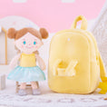 Load image into Gallery viewer, Gloveleya 9 - inch Personalized Angel Girl Doll Backpack Yellow - Gloveleya Official
