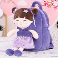 Load image into Gallery viewer, Gloveleya 9 - inch Personalized Chinese Traditional Dolls Backpacks Crape Myrtle - Gloveleya Official
