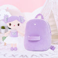 Carica l'immagine nel visualizzatore della galleria, Gloveleya 9 - inch Personalized Curl Candy Girls Doll Backpack Purple - Gloveleya Official
