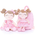 Load image into Gallery viewer, Gloveleya 9 - inch Personalized Flower Fairy Girls Dolls Backpacks Pink - Gloveleya Official
