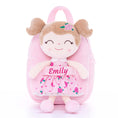 Cargar la imagen en la vista de la galería, Gloveleya 9 - inch Personalized Flower Fairy Girls Dolls Backpacks Pink Rose - Gloveleya Official
