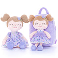 Load image into Gallery viewer, Gloveleya 9 - inch Personalized Flower Fairy Girls Dolls Backpacks Purple - Gloveleya Official
