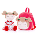 Load image into Gallery viewer, Gloveleya 9 - inch Personalized Fruit Dolls Backpacks Red Cherry - Gloveleya Official
