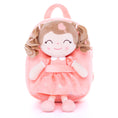 Cargar la imagen en la vista de la galería, Gloveleya 9 - inch Personalized Love Heart Girls Dolls Backpacks Orange - Gloveleya Official
