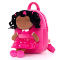 Cargar la imagen en la vista de la galería, Gloveleya 9 - inch Personalized Love Heart Girls Dolls Backpacks Rose - Gloveleya Official
