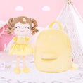 Cargar la imagen en la vista de la galería, Gloveleya 9 - inch Personalized Love Heart Girls Dolls Backpacks Yellow - Gloveleya Official
