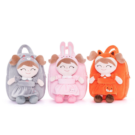 Gloveleya 9 - inch Personalized Plush Animal Dolls Backpacks Series - Gloveleya Official