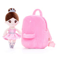 Load image into Gallery viewer, Gloveleya 9 - inch Personalized Plush Ballet Girl Dolls Backpack Pink Ballet Dream - Gloveleya Official
