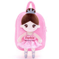 Cargar la imagen en la vista de la galería, Gloveleya 9 - inch Personalized Plush Ballet Girl Dolls Backpack Pink Ballet Dream - Gloveleya Official
