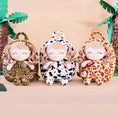 Bild in Galerie-Betrachter laden, Gloveleya 9 - inch Personalized Plush Curly Animal Dolls Backpack Cow - Gloveleya Official
