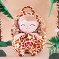 Cargar la imagen en la vista de la galería, Gloveleya 9 - inch Personalized Plush Curly Animal Dolls Backpack Giraffe - Gloveleya Official
