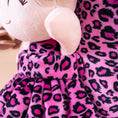 Carica l'immagine nel visualizzatore della galleria, Gloveleya 9 - inch Personalized Plush Curly Animal Leopard Dolls Backpack Rose Costume - Gloveleya Official
