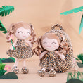 Bild in Galerie-Betrachter laden, Gloveleya 9 - inch Personalized Plush Curly Animal Leopard Dolls Backpack Skinny - Gloveleya Official
