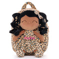 Charger l'image dans la visionneuse de la galerie, Gloveleya 9 - inch Personalized Plush Curly Animal Leopard Dolls Backpack Tanned - Gloveleya Official
