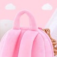 Cargar la imagen en la vista de la galería, Gloveleya 9 - inch Personalized Plush Curly Ballet Girl Dolls Backpack Peach Ballet Dream - Gloveleya Official
