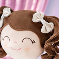 Cargar la imagen en la vista de la galería, Gloveleya 9 - inch Personalized Plush Curly Ballet Girl Dolls Backpack White Ballet Dream - Gloveleya Official
