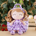 Charger l'image dans la visionneuse de la galerie, Gloveleya 9 - inch Personalized Plush Curly Fruit Dolls Backpack Grape - Gloveleya Official
