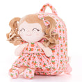 Bild in Galerie-Betrachter laden, Gloveleya 9 - inch Personalized Plush Curly Fruit Dolls Backpack Orange - Gloveleya Official
