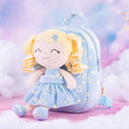 Cargar la imagen en la vista de la galería, Gloveleya 9 - inch Personalized Plush Curly Star Dolls Backpack Gifts - Gloveleya Official
