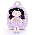 Cargar la imagen en la vista de la galería, Gloveleya 9 - inch Personalized Plush Curly Star Dolls Backpack Gifts - Gloveleya Official
