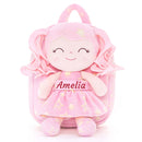 Gloveleya 9 - inch Personalized Plush Curly Star Dolls Backpack Gifts - Gloveleya Official