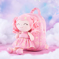 Load image into Gallery viewer, Gloveleya 9 - inch Personalized Plush Curly Star Dolls Backpack Series - Gloveleya Official
